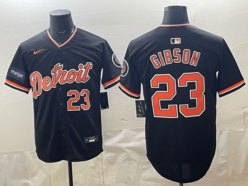 Men Detroit Tigers #23 Gibson black Nike 2026 MLB Jersey 0409019